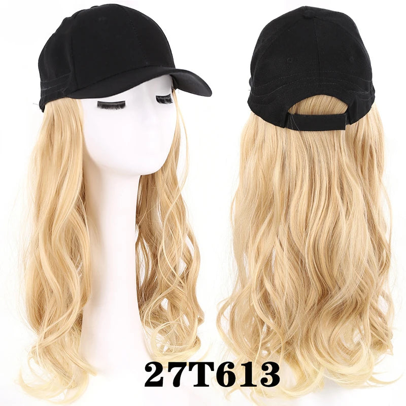 Fluffy Wavy Wigs with Hat