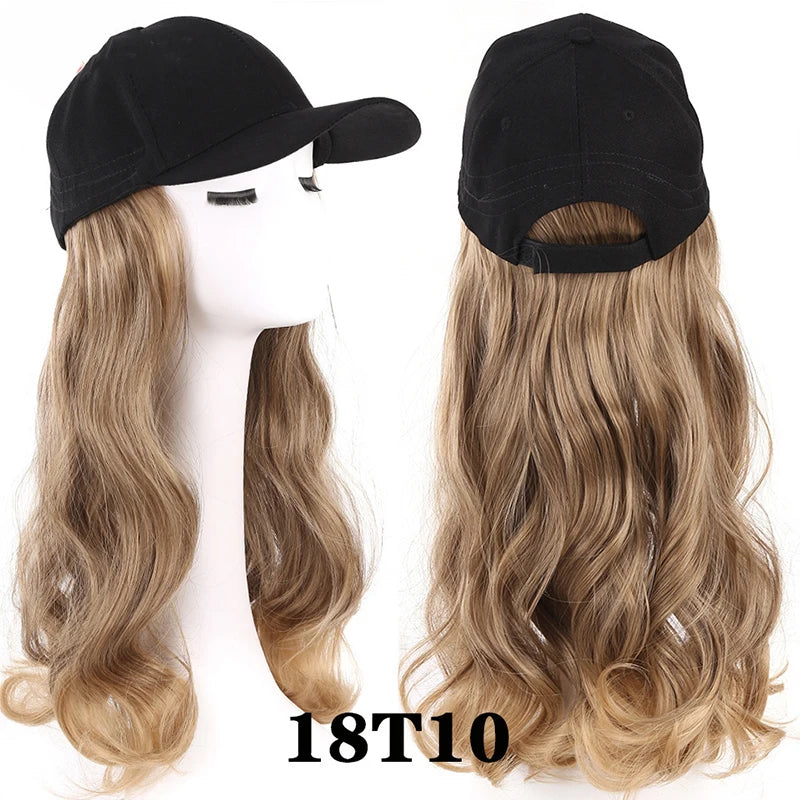 Fluffy Wavy Wigs with Hat